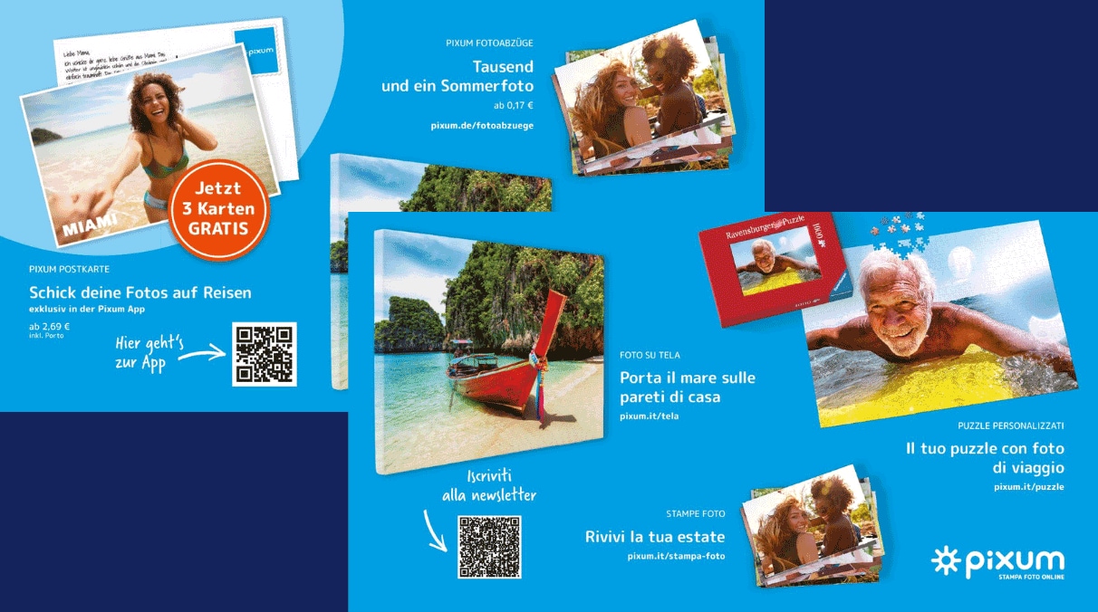 Internationales Marketing: Print-Mailing Vergleich