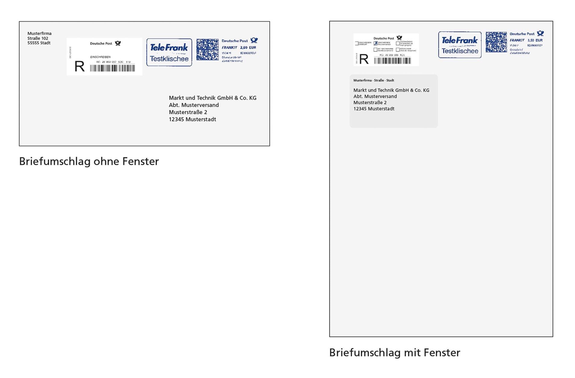 Platzierung des Labels