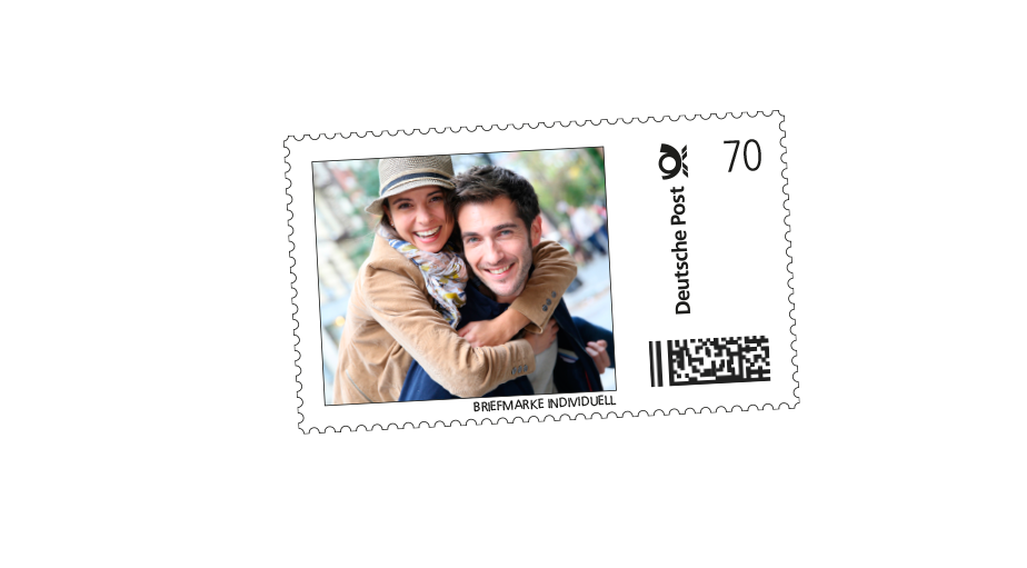 Briefmarke Individuell mit Pärchen