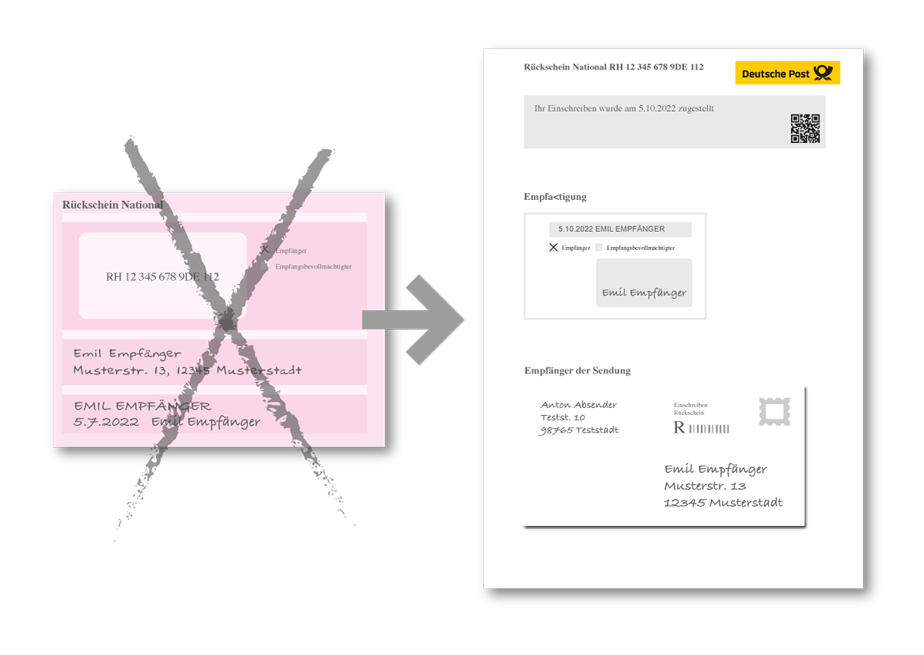 Einfach, schnell, digital - das neue Einschreiben Rückschein