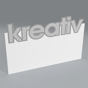3D Illustration eines Kreativ-Postkarten-Mailings
