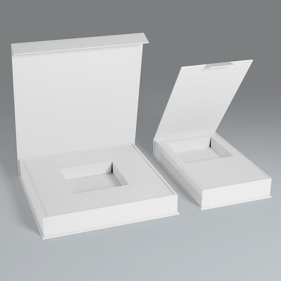 3D Illustrationen verschiedener Boxen und 