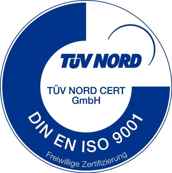 TÜV Nord: DIN EN ISO 9001 Siegel