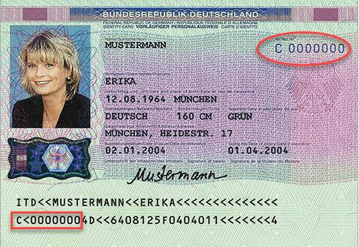 Symbolbild Vorläufiger deutscher Ausweis