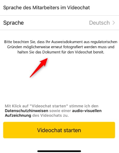 POSTIDENT Release Notes 12.0: Video Chat ergänzende Informationen