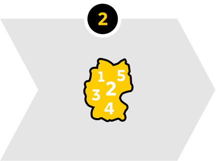 Zustellgebiete festlegen