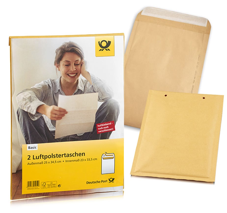 B/2 Luftpolster Versandtaschen Luftpolstertaschen Büchersendung Warensendung 