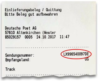 Deutsche Post Brief Sendungsstatus