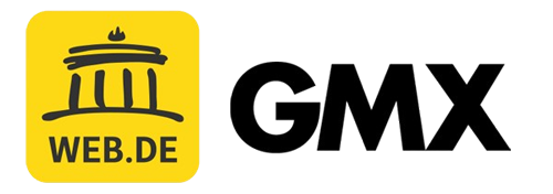WEB.DE Logo + GMX Logo